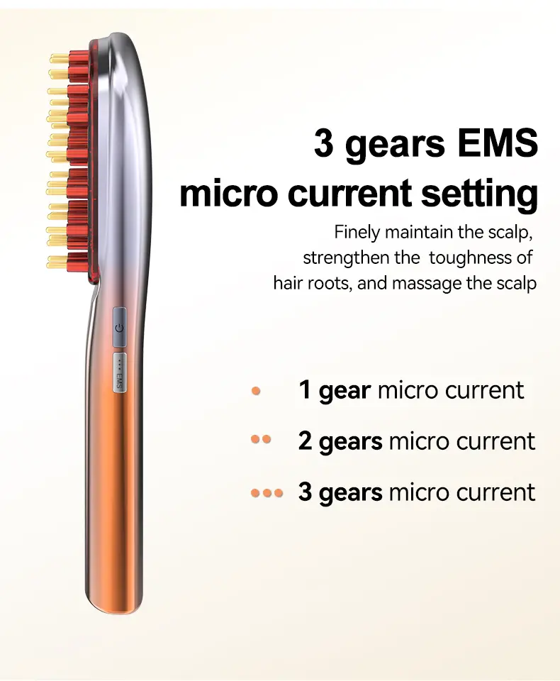 Pettine per la cura dei capelli EMS Red Light Produttore di pennelli